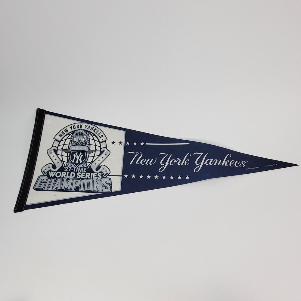 New York Yankees 2009 World Series Champions Pennant 27-Time Winners 29.5in